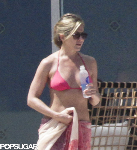 Jennifer slipped into a pink bikini in Mexico.
Jennifer slipped into a pink bikini in Mexico.