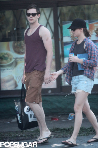 Jennifer Lawrence and Nicholas Hoult held hands in public.
Jennifer Lawrence and Nicholas Hoult held hands in public.