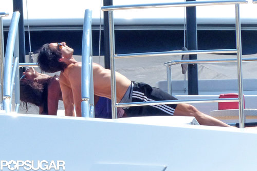 Adrien Brody and Naomi Campbell got a workout on a yacht.
Adrien Brody and Naomi Campbell got a workout on a yacht.
