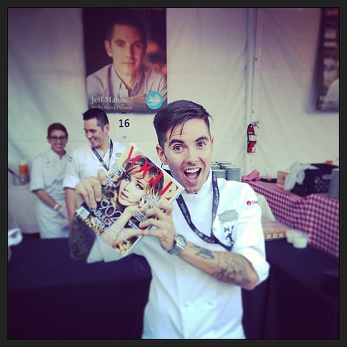 LA-based chef Jeff Mahin brought a little Jennifer Lawrence and Vogue with him to the festival.
Source: Instagram user jmahin
LA-based chef Jeff Mahin brought a little Jennifer Lawrence and Vogue with him to the festival.
Source: Instagram user jmahin