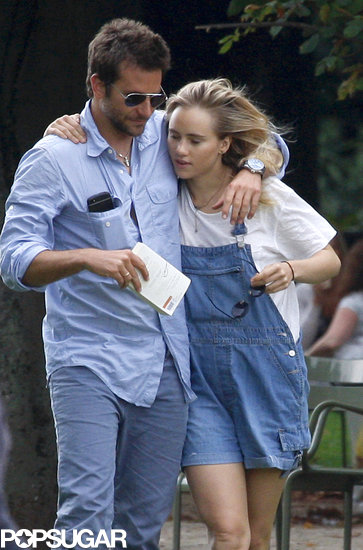 Bradley Cooper kept his arm around Suki Waterhouse in Paris.
Bradley Cooper kept his arm around Suki Waterhouse in Paris.