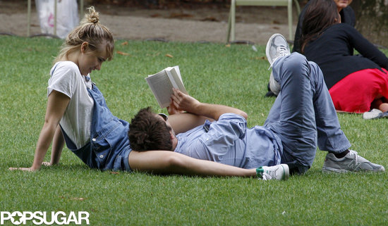 Bradley Cooper and Suki Waterhouse laid in a park together in Paris.
Bradley Cooper and Suki Waterhouse laid in a park together in Paris.
