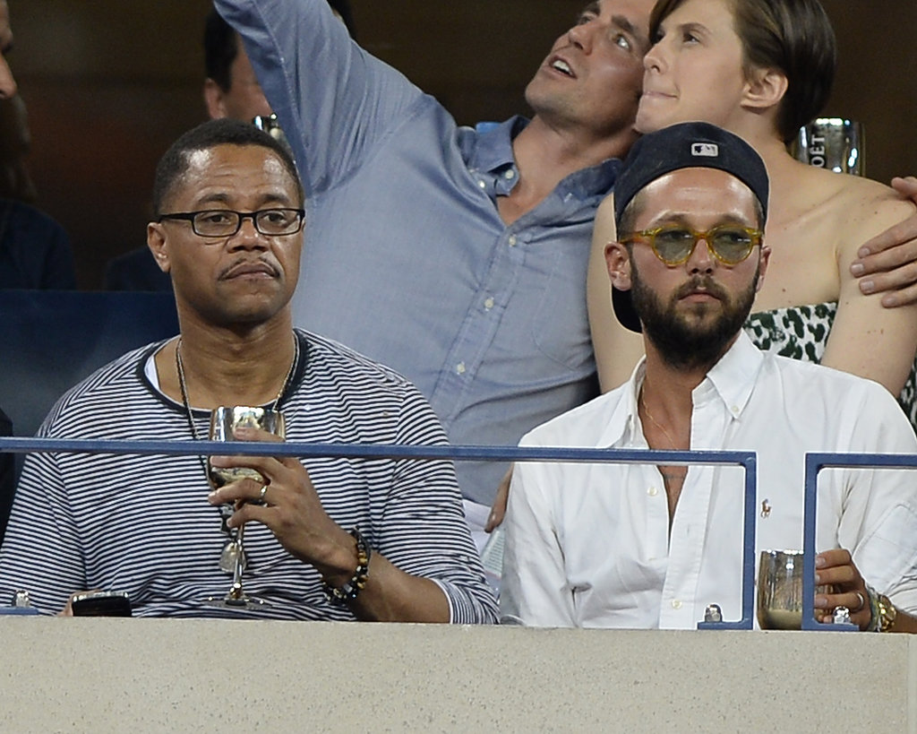 Cuba Gooding Jr. and designer Chris Benz sat side by side in the stands.
Cuba Gooding Jr. and designer Chris Benz sat side by side in the stands.