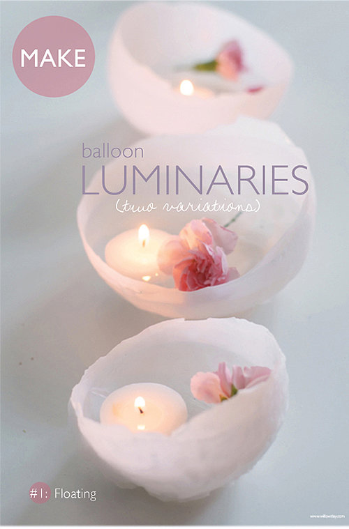 Balloon Wax Luminaries Balloon Wax Luminaries