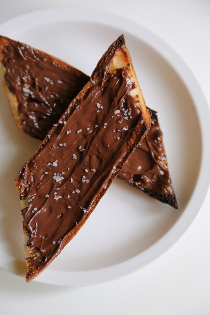 Baguette, Hazelnut-Chocolate Spread, Flaky Sea Salt Baguette, Hazelnut-Chocolate Spread, Flaky Sea Salt