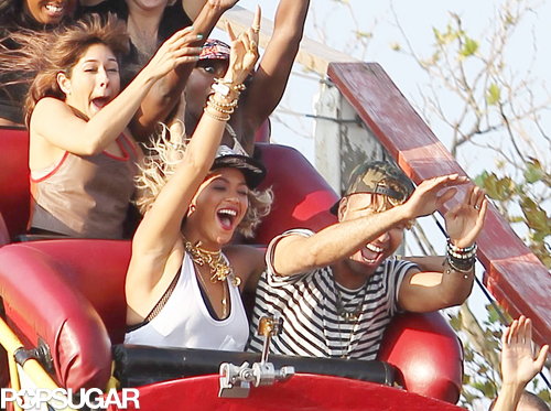 Beyonce let loose on a roller coaster in NYC.
Beyonce let loose on a roller coaster in NYC.