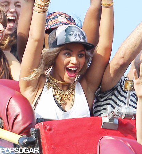 Beyonce spent the first part of her Coney Island day having fun.
Beyonce spent the first part of her Coney Island day having fun.