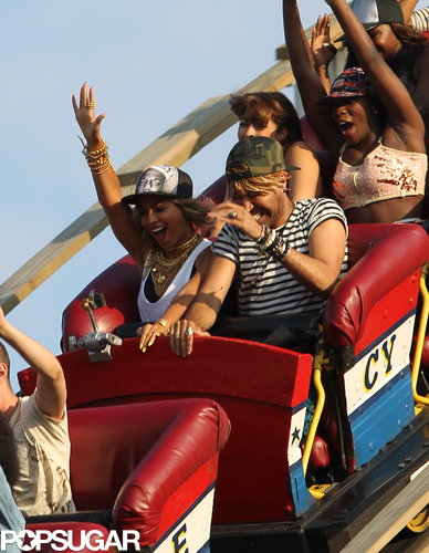 Beyoncé Knowles rode the Cyclone during her long day at Coney Island.
Beyoncé Knowles rode the Cyclone during her long day at Coney Island.