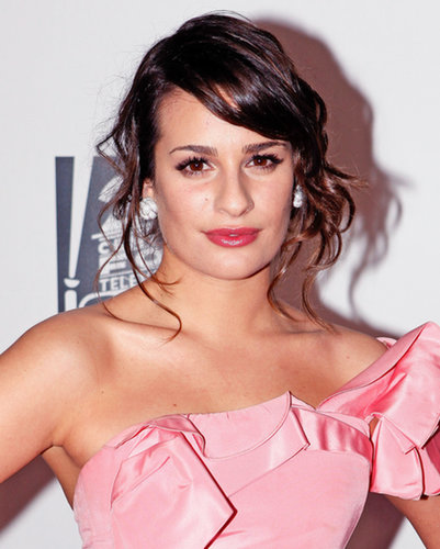 At the Fox Golden Globe Awards afterparty in 2011, Lea wore a tousled sideswept chignon and a pink makeup palette to match her feminine gown.
At the Fox Golden Globe Awards afterparty in 2011, Lea wore a tousled sideswept chignon and a pink makeup palette to match her feminine gown.