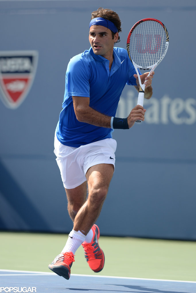 Roger Federer stayed cool on the court.
Roger Federer stayed cool on the court.