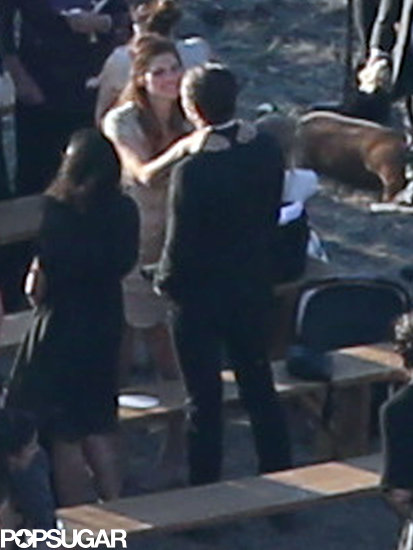 Lake Bell gave her husband a hug after Kate Bosworth's wedding ceremony.
Lake Bell gave her husband a hug after Kate Bosworth's wedding ceremony.