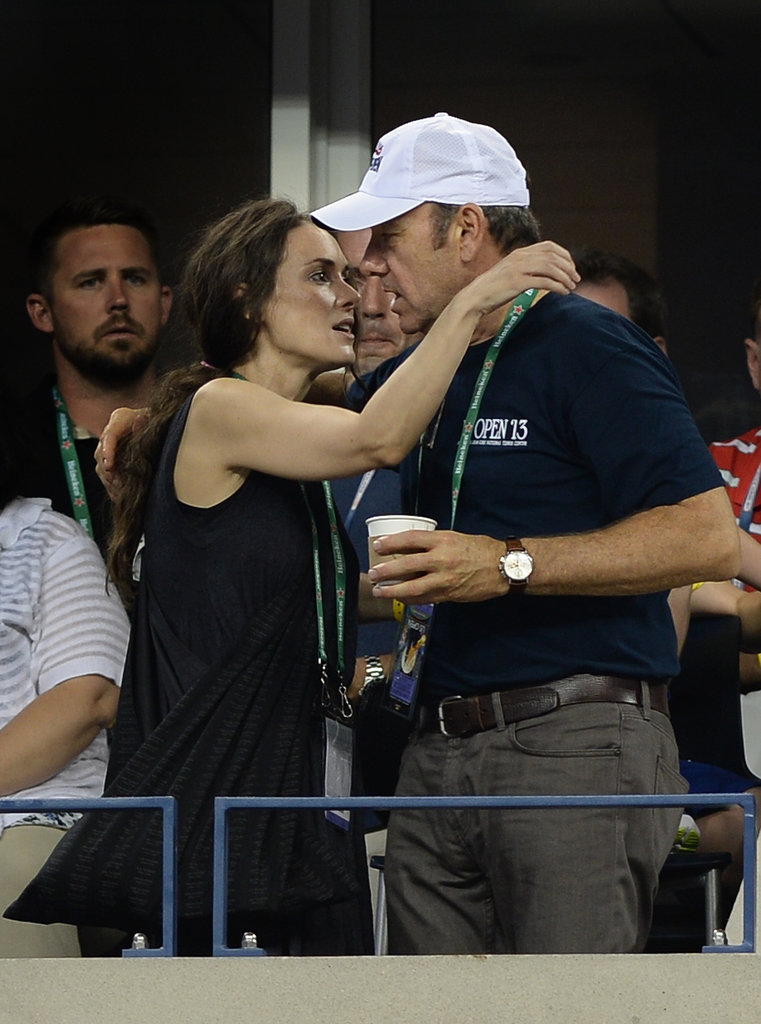 Winona Ryder and Kevin Spacey had a moment at the US Open.
Winona Ryder and Kevin Spacey had a moment at the US Open.