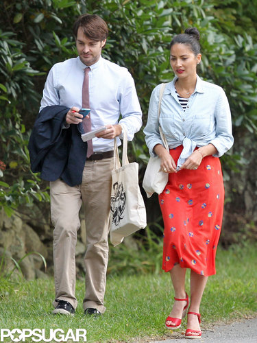 Olivia Munn and Will Forte made their way to Seth Meyers's wedding in Martha's Vineyard.
Olivia Munn and Will Forte made their way to Seth Meyers's wedding in Martha's Vineyard.