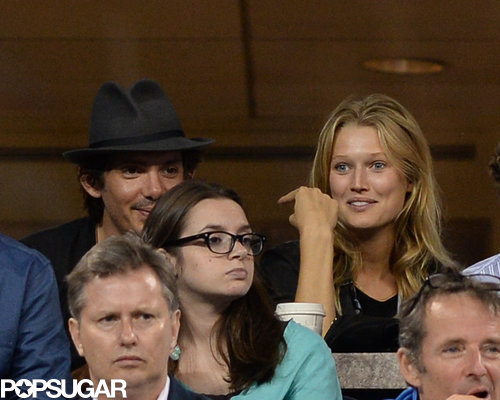 Lukas Haas sat next to Leonardo DiCaprio's girlfriend, Toni Garrn.
Lukas Haas sat next to Leonardo DiCaprio's girlfriend, Toni Garrn.