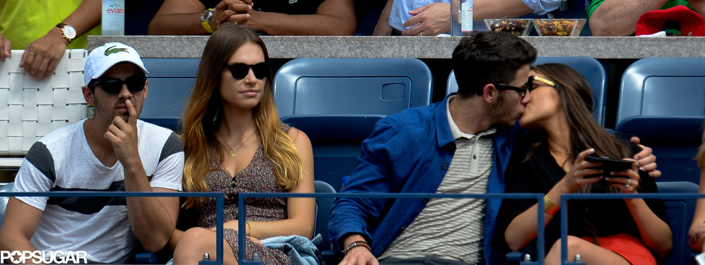 Nick Jonas and Joe Jonas watched the action with their girlfriends.
Nick Jonas and Joe Jonas watched the action with their girlfriends.