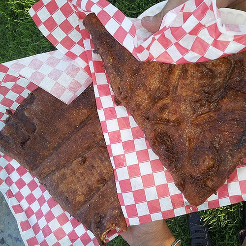 Would you try deep-fried pizza? Would you try deep-fried pizza?