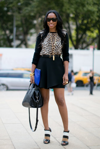 Just another reason we love Shiona Turini's style — she played it cool in a little leopard print and a pair of sleek black-and-white heels.
Just another reason we love Shiona Turini's style — she played it cool in a little leopard print and a pair of sleek black-and-white heels.