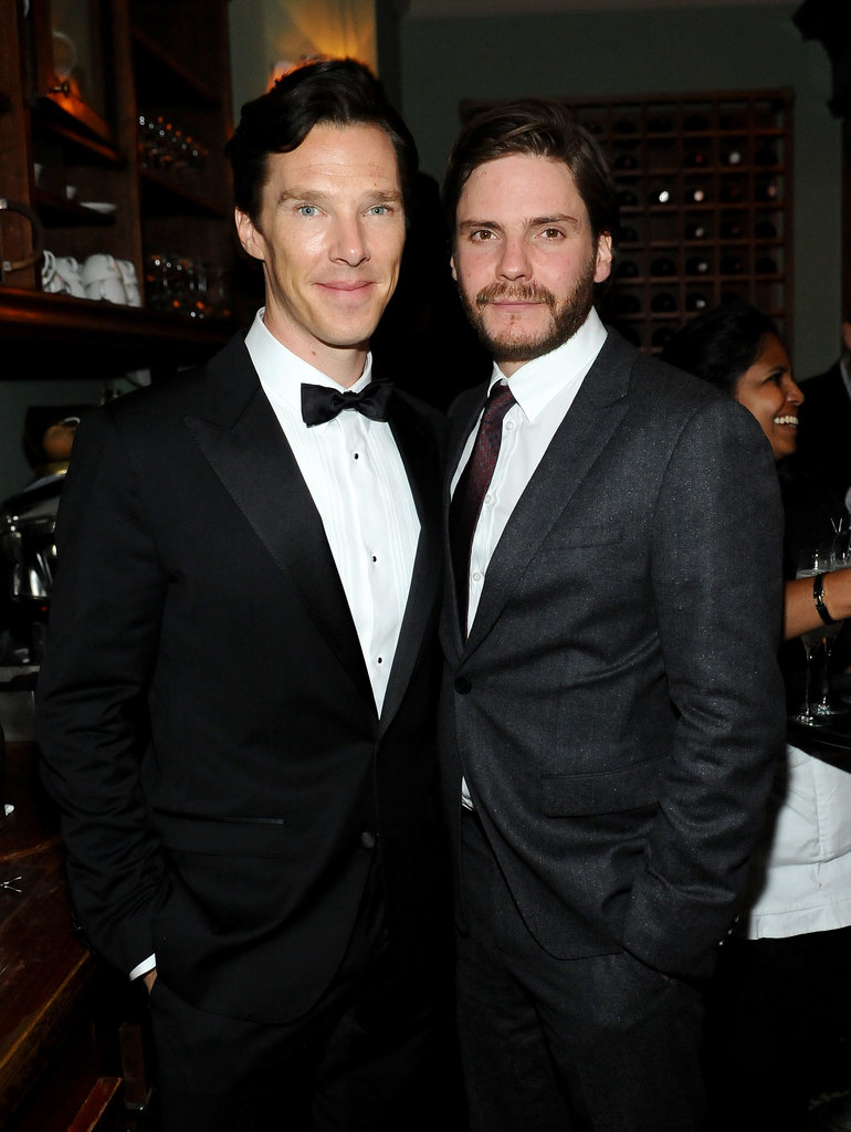 Benedict Cumberbatch and Daniel Brühl attended an afterparty for The Fifth Estate.
Benedict Cumberbatch and Daniel Brühl attended an afterparty for The Fifth Estate.