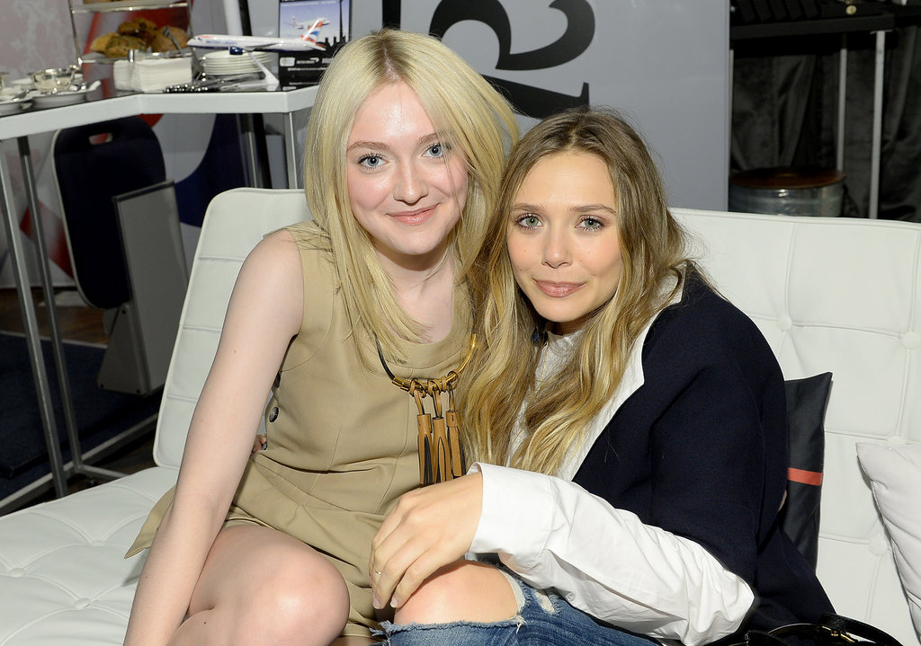 Stylish pals Dakota Fanning and Elizabeth Olsen hung out at the Holt Renfrew lounge.
Stylish pals Dakota Fanning and Elizabeth Olsen hung out at the Holt Renfrew lounge.