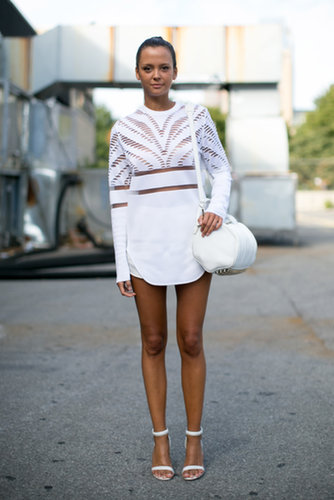 Chic in white Alexander Wang.
Chic in white Alexander Wang.