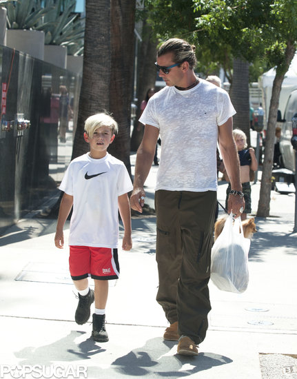 Gavin Rossdale took his son Kingston to the farmers market in LA on Sunday.
Gavin Rossdale took his son Kingston to the farmers market in LA on Sunday.