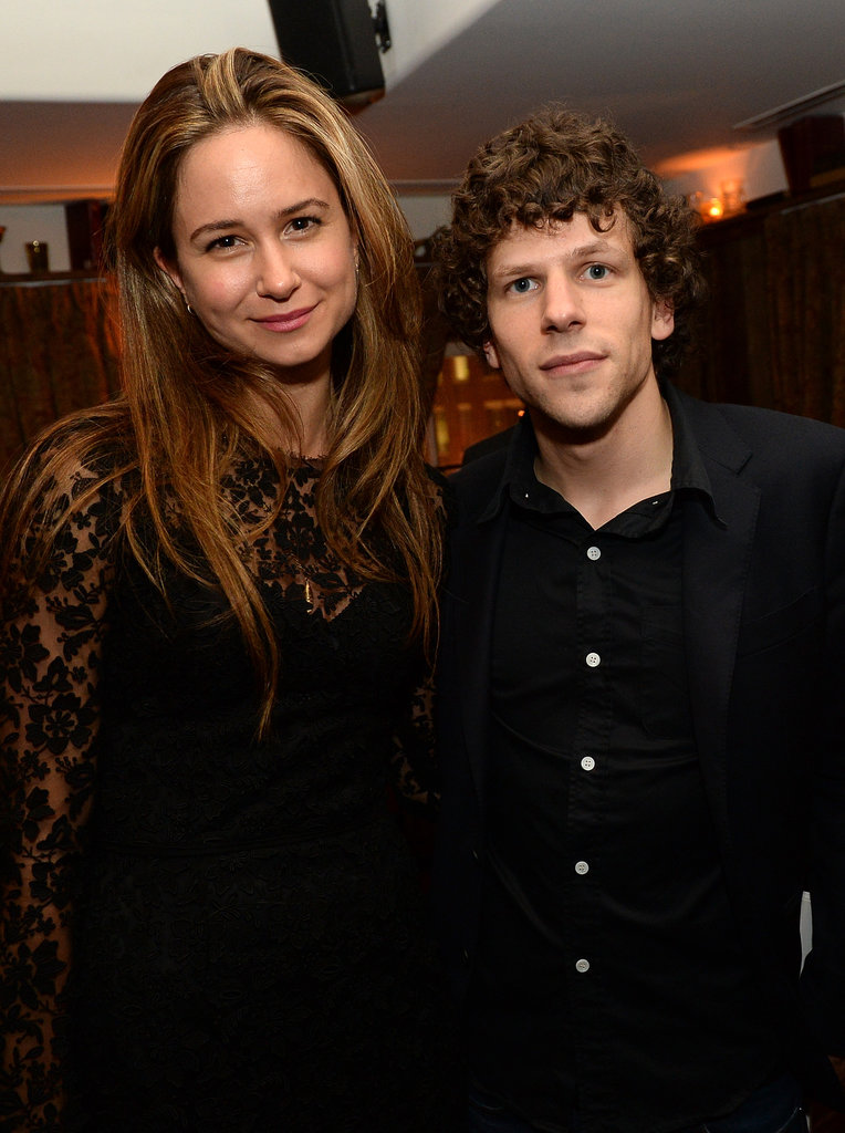 Jesse Eisenberg linked up with Katherine Waterston at the Night Moves party.
Jesse Eisenberg linked up with Katherine Waterston at the Night Moves party.