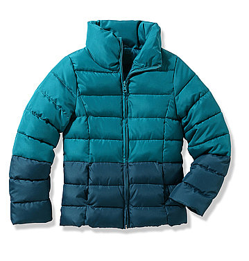 Ombré is still alive and well at Joe Fresh, where this colorblock puffer ($29) comes in blue and red hues.
Ombré is still alive and well at Joe Fresh, where this colorblock puffer ($29) comes in blue and red hues.