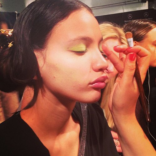 Yes, that is an electric green eye shadow at Lela Rose.
Yes, that is an electric green eye shadow at Lela Rose.
