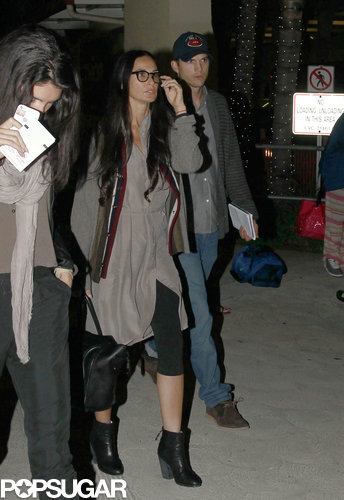 Ashton Kutcher and Demi Moore arrived at LAX together.
Ashton Kutcher and Demi Moore arrived at LAX together.