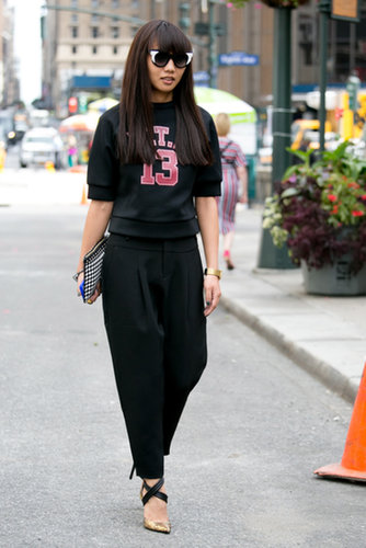 This sporty look was a street style all-star.
This sporty look was a street style all-star.