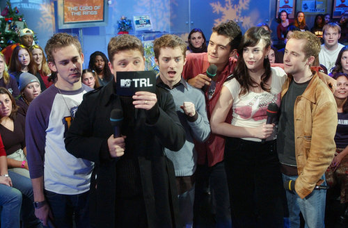 The cast of The Lord of the Rings visited TRL in 2001.
The cast of The Lord of the Rings visited TRL in 2001.
