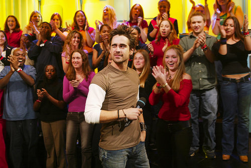 Colin Farrell gave a wink to fans when he arrived at MTV Studios for TRL in 2003.
Colin Farrell gave a wink to fans when he arrived at MTV Studios for TRL in 2003.