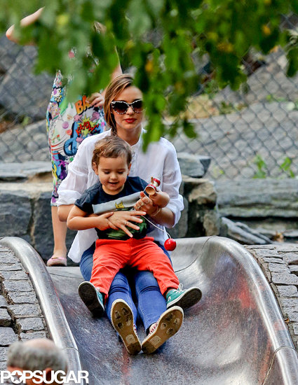 Miranda Kerr and Flynn had fun at the playground in Central Park.
Miranda Kerr and Flynn had fun at the playground in Central Park.
