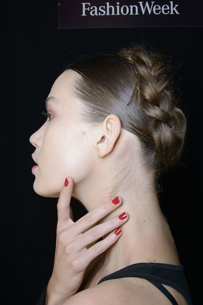 "Here's how I recommend choosing red nail polish for yourself. Use a red that is already in your wardrobe. Go to your closet. If you notice you have a lot of orange reds, then guess which color is going to look good on your nails? If you have a lot of deep burgundy reds, then that is the color for your skin. Use your wardrobe to choose the red for you."
— Manicurist Michelle Saunders at Naeem Khan
"Here's how I recommend choosing red nail polish for yourself. Use a red that is already in your wardrobe. Go to your closet. If you notice you have a lot of orange reds, then guess which color is going to look good on your nails? If you have a lot of deep burgundy reds, then that is the color for your skin. Use your wardrobe to choose the red for you."
— Manicurist Michelle Saunders at Naeem Khan