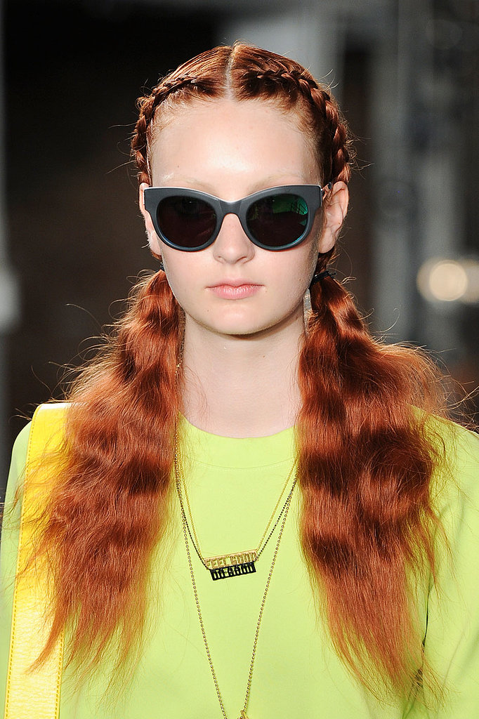 "When braiding, try and work very clean. Section the hair off, and clip one side away so it doesn't interfere while you're braiding. Take your time."
— Hairstylist Esther Langham at Kenneth Cole
"When braiding, try and work very clean. Section the hair off, and clip one side away so it doesn't interfere while you're braiding. Take your time."
— Hairstylist Esther Langham at Kenneth Cole
