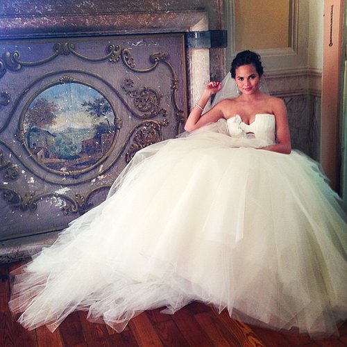 Here came the bride — Chrissy Teigen looked stunning in her Vera Wang gown.
Source: Instagram user chrissyteigen
Here came the bride — Chrissy Teigen looked stunning in her Vera Wang gown.
Source: Instagram user chrissyteigen