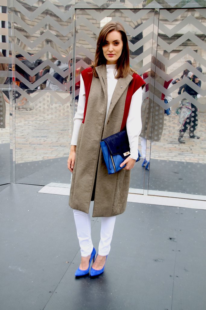It's official — sleeveless blazers are the toppers of choice at LFW.
Source: Hannah Freeman
It's official — sleeveless blazers are the toppers of choice at LFW.
Source: Hannah Freeman