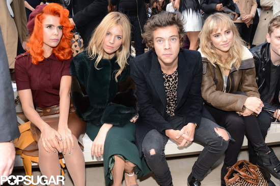 Paloma Faith, Sienna Miller, Harry Styles, and Suki Waterhouse sat in the front row.
Paloma Faith, Sienna Miller, Harry Styles, and Suki Waterhouse sat in the front row.