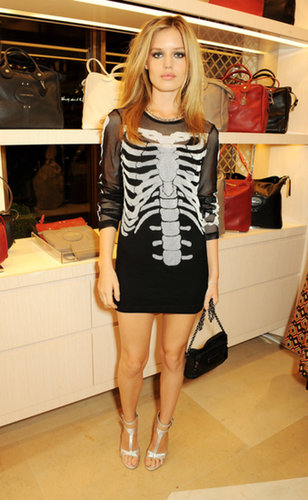 Make no bones about it, Georgia May Jagger looked flawless at the London Longchamp bash.
Make no bones about it, Georgia May Jagger looked flawless at the London Longchamp bash.
