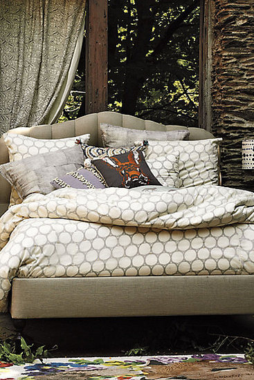 Inspired by a block-printing technique, we love how this patterned duvet ($298-$328) is subtle enough to become a neutral.
Inspired by a block-printing technique, we love how this patterned duvet ($298-$328) is subtle enough to become a neutral.