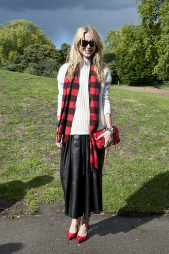Channeling Fall with a checked scarf and a fuzzy knit.
Channeling Fall with a checked scarf and a fuzzy knit.