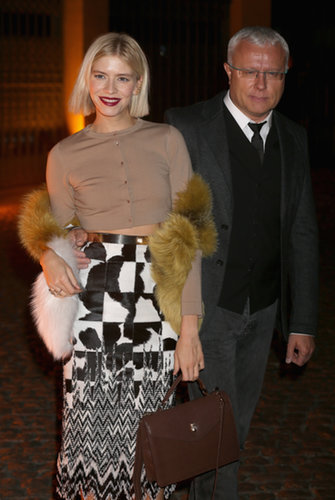 Elena Perminova exited the Global Fund Green Carpet Challenge event in a graphic pencil skirt.
Elena Perminova exited the Global Fund Green Carpet Challenge event in a graphic pencil skirt.