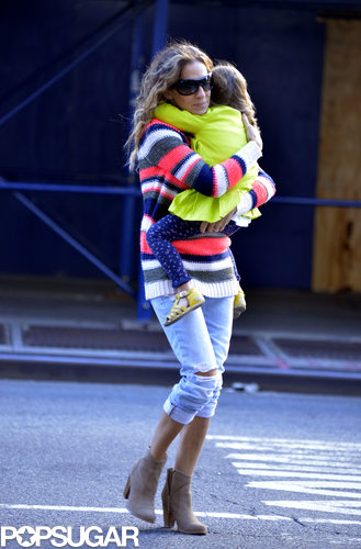 Sarah Jessica Parker Mixes Babies, Broadway, and Manolo Blahnik in the Big Apple Sarah Jessica Parker Mixes Babies, Broadway, and Manolo Blahnik in the Big Apple
