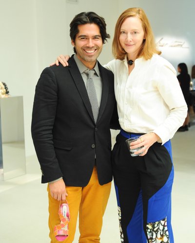 At Brian Atwood's Spring presentation, stylish friends like Anne Christensen came out in support.
At Brian Atwood's Spring presentation, stylish friends like Anne Christensen came out in support.