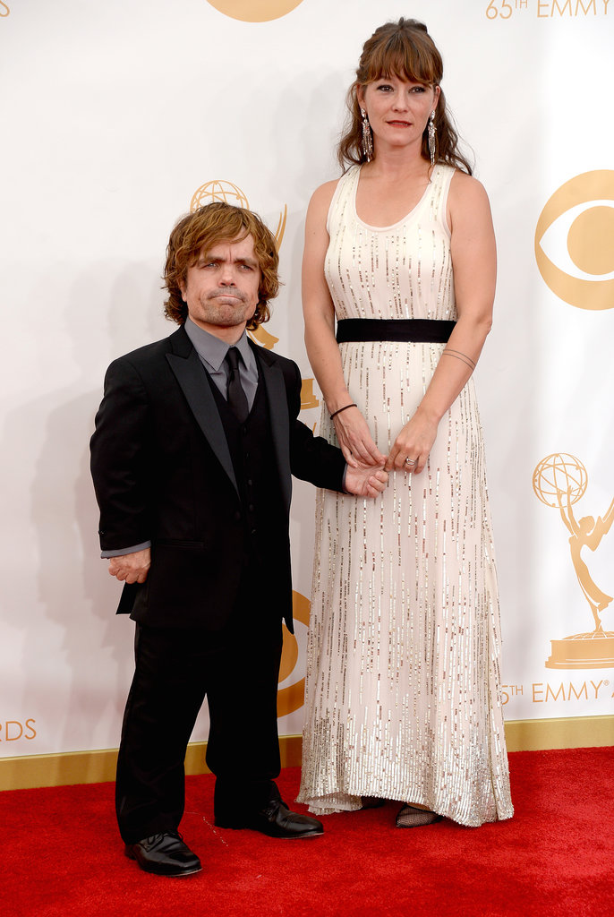 Game of Thrones star Peter Dinklage and Erica Schmidt attended the Emmys.
Game of Thrones star Peter Dinklage and Erica Schmidt attended the Emmys.