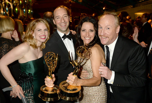 Anna Chlumsky, Tony Hale, Julia Louis-Dreyfus, and Matt Walsh posed for photos at the 2013 HBO Emmys afterparty.
Anna Chlumsky, Tony Hale, Julia Louis-Dreyfus, and Matt Walsh posed for photos at the 2013 HBO Emmys afterparty.