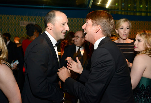 Tony Hale chatted with Jack McBrayer at the 2013 HBO Emmys afterparty.
Tony Hale chatted with Jack McBrayer at the 2013 HBO Emmys afterparty.