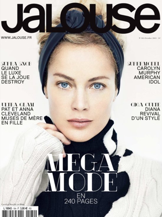 Jalouse October 2013 Cover  Carolyn Murphy