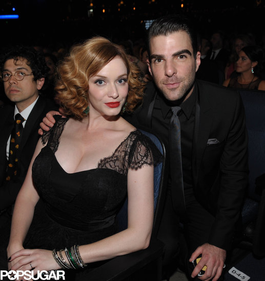 Christina Hendricks and Zachary Quinto made an attractive pair while posing together in the Emmys audience.
Christina Hendricks and Zachary Quinto made an attractive pair while posing together in the Emmys audience.