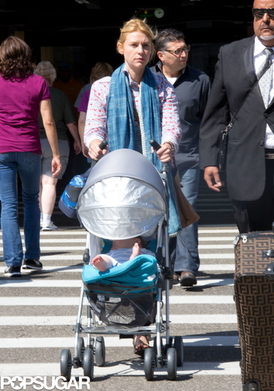 Claire Danes pushed her son, Cyrus, out of LAX.
Claire Danes pushed her son, Cyrus, out of LAX.